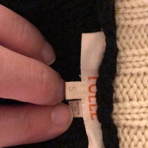 Navy & Ivory Turtleneck sweater